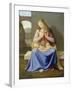 Madonna with Child Seated Against a Wall, 1811-Johann Friedrich Overbeck-Framed Giclee Print