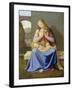 Madonna with Child Seated Against a Wall, 1811-Johann Friedrich Overbeck-Framed Giclee Print