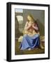 Madonna with Child Seated Against a Wall, 1811-Johann Friedrich Overbeck-Framed Giclee Print