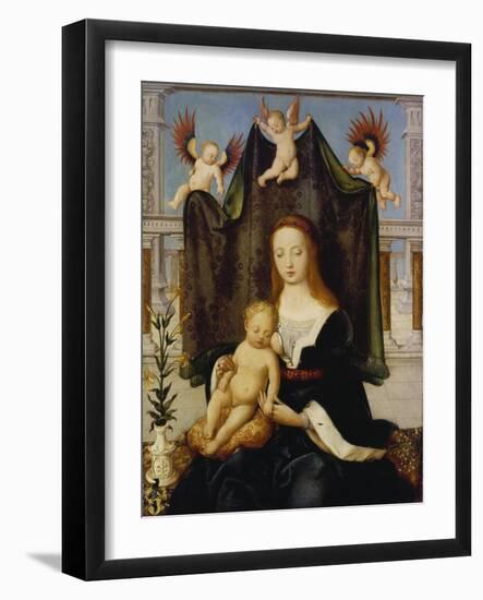 Madonna with Child, So-Called Boehlersche Madonna-Hans Holbein the Elder-Framed Giclee Print