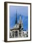 Madonna with Child, Spire on the Outside of the Apse of Notre-Dame Cathedral-null-Framed Giclee Print