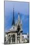 Madonna with Child, Spire on the Outside of the Apse of Notre-Dame Cathedral-null-Mounted Giclee Print