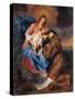 Madonna with Child & St. Anthony of Padua-Sir Anthony Van Dyck-Stretched Canvas