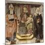 Madonna with Child, St. Augustine and St. Catherine from Siena-Matteo della Chiesa-Mounted Art Print