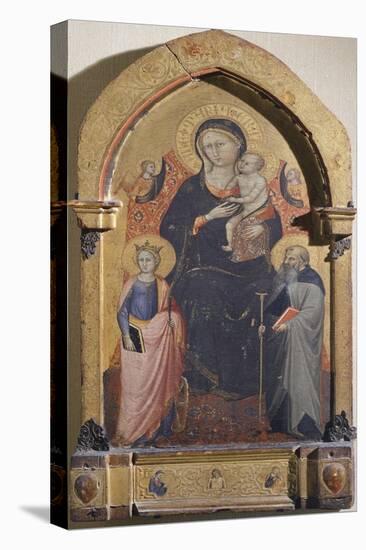 Madonna with Child, St Catherine of Alexandria and St Anthony Abbot-Bicci di Lorenzo-Stretched Canvas