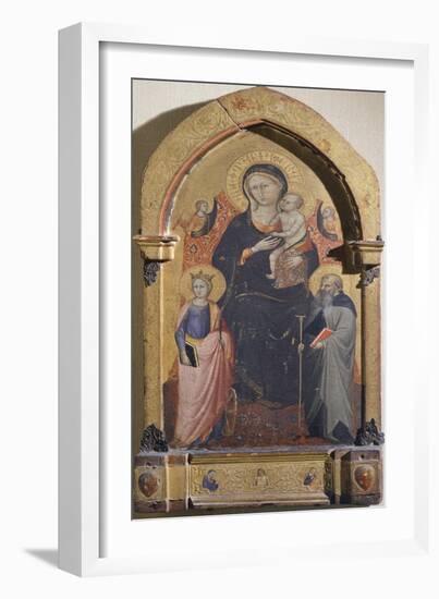 Madonna with Child, St Catherine of Alexandria and St Anthony Abbot-Bicci di Lorenzo-Framed Giclee Print