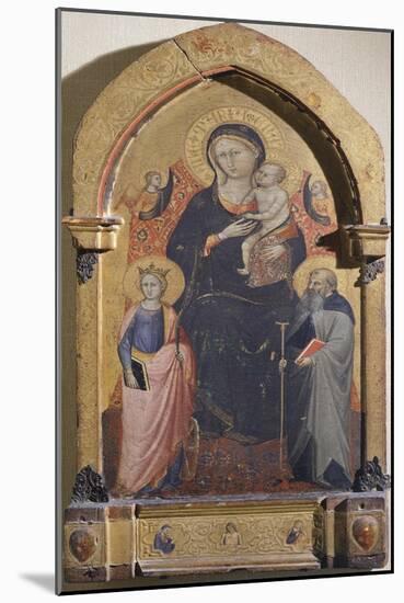 Madonna with Child, St Catherine of Alexandria and St Anthony Abbot-Bicci di Lorenzo-Mounted Giclee Print