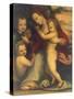 Madonna with Child, St John and Angels-null-Stretched Canvas