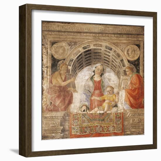 Madonna with Child, St John the Baptist and St John Evangelist-Vincenzo Foppa-Framed Giclee Print