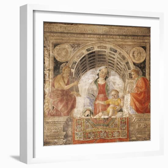 Madonna with Child, St John the Baptist and St John Evangelist-Vincenzo Foppa-Framed Giclee Print