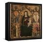 Madonna with Child the Stigmata of St Francis-Arcangelo di Cola da Camerino-Framed Stretched Canvas