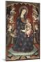 Madonna with Child with Angels Playing Music, 1390-1399-Pedro Serra-Mounted Giclee Print