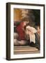 Madonna with Child with St Frances of Rome and Anm Angel-Orazio Gentileschi-Framed Giclee Print