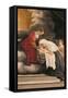 Madonna with Child with St Frances of Rome and Anm Angel-Orazio Gentileschi-Framed Stretched Canvas