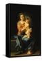 Madonna with Child-Bartolomé Estéban Murillo-Framed Stretched Canvas