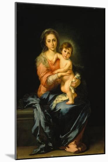 Madonna with Child-Bartolomé Estéban Murillo-Mounted Giclee Print