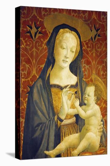 Madonna with Child-Domenico Veneziano-Stretched Canvas