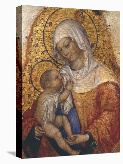 Madonna with Child-Michele Giambono-Stretched Canvas