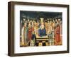 Madonna with Enthroned Child, Angels, Saints and Donors, by Giovanni Boccati (Active 1420-1480)-null-Framed Giclee Print