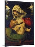 Madonna with Green Pillow-Andrea de Solario-Mounted Giclee Print