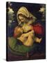 Madonna with Green Pillow-Andrea de Solario-Stretched Canvas