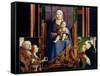 Madonna with Saint Nicholas of Bari-Antonello da Messina-Framed Stretched Canvas