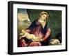 Madonna with Sleeping Child, Between 1540 and 1560-Paris Bordone-Framed Giclee Print