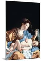 Madonna with Sleeping Christ Child-Artemisia Gentileschi-Mounted Art Print
