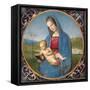 Madonna with the Book-Raffaello Sanzio-Framed Stretched Canvas