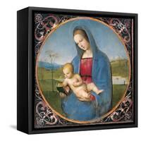 Madonna with the Book-Raffaello Sanzio-Framed Stretched Canvas