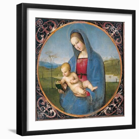 Madonna with the Book-Raffaello Sanzio-Framed Art Print