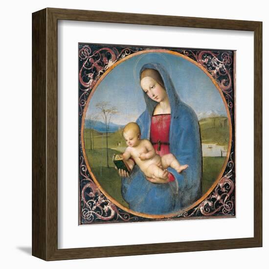 Madonna with the Book-Raffaello Sanzio-Framed Art Print