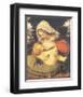 Madonna With The Green Cushion-Andrea Solari-Framed Premium Giclee Print