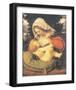 Madonna With The Green Cushion-Andrea Solari-Framed Premium Giclee Print