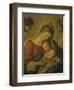 Madonna with the Infant Jesus Sleeping, 17th century-Giovanni Battista Salvi da Sassoferrato-Framed Giclee Print