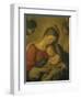 Madonna with the Infant Jesus Sleeping, 17th century-Giovanni Battista Salvi da Sassoferrato-Framed Giclee Print