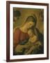 Madonna with the Infant Jesus Sleeping, 17th century-Giovanni Battista Salvi da Sassoferrato-Framed Giclee Print