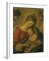 Madonna with the Infant Jesus Sleeping, 17th century-Giovanni Battista Salvi da Sassoferrato-Framed Giclee Print