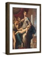 Madonna with the Long Neck-Parmigianino-Framed Art Print