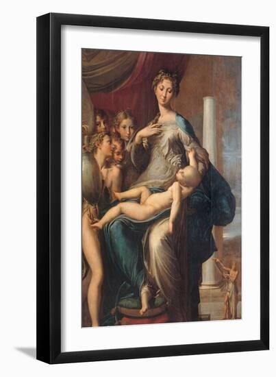 Madonna with the Long Neck-Parmigianino-Framed Art Print