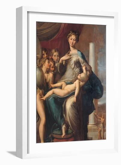 Madonna with the Long Neck-Parmigianino-Framed Art Print