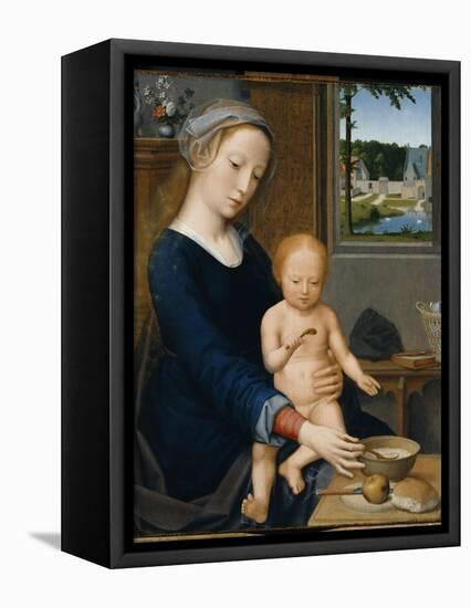 Madonna with the Milk Soup-Gerard David-Framed Stretched Canvas