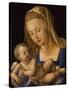 Madonna with the Pear. Child is holding a slice of a pear-Albrecht Dürer-Stretched Canvas