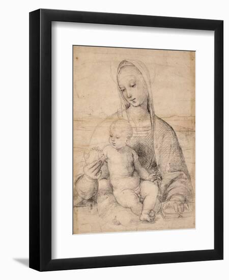 Madonna With the Pomegranate-Raphael-Framed Giclee Print