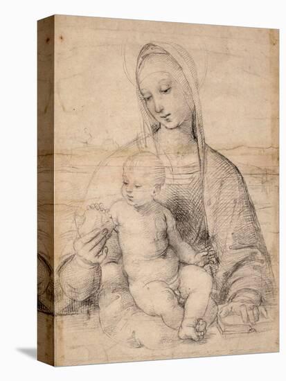 Madonna With the Pomegranate-Raphael-Stretched Canvas