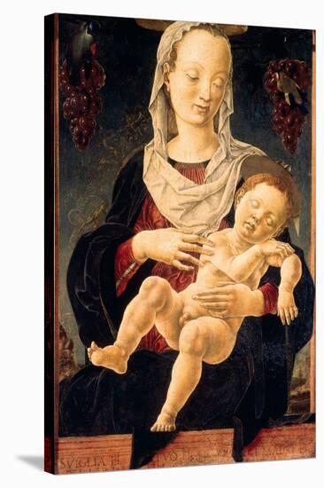 Madonna with the Sleeping Child (Madonna of the Zodiac)-Cosmè Tura-Stretched Canvas