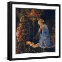 Madonna Worshipping the Child, about 1459-Fra Filippo Lippi-Framed Giclee Print