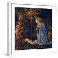 Madonna Worshipping the Child, about 1459-Fra Filippo Lippi-Framed Giclee Print