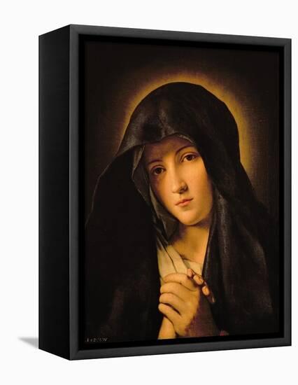 Madonna-Giovanni Battista Salvi da Sassoferrato-Framed Stretched Canvas