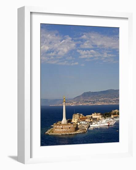 Madonnina Del Porto Statue, Port of Messina, Island of Sicily, Italy, Mediterranean, Europe-Richard Cummins-Framed Photographic Print